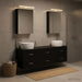 Set de mobilier pentru baie 5 buc. Stejar Negru - WALTI WALTI
