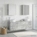 Set de mobilier pentru baie 5 buc. Gri Beton - WALTI WALTI