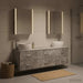 Set de mobilier pentru baie 5 buc. Gri Beton - WALTI WALTI