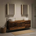 Set de mobilier pentru baie 5 buc. Lemn vechi - WALTI WALTI