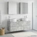 Set de mobilier pentru baie 5 buc. Gri Beton - WALTI WALTI