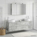 Set de mobilier pentru baie 4 buc. Gri Beton - WALTI WALTI