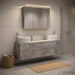 Set de mobilier pentru baie 4 buc. Gri Beton - WALTI WALTI