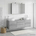 Set de mobilier pentru baie 4 buc. Sonoma gri - WALTI WALTI