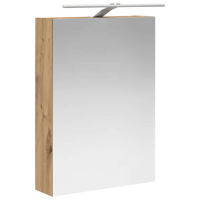 Set de mobilier pentru baie 5 pcs Stejar Artizanal WALTI
