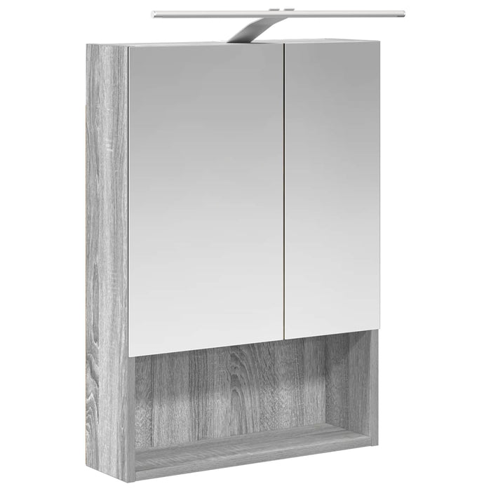 Set de mobilier pentru baie 5 pcs Sonoma gri WALTI