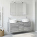 Set de mobilier pentru baie 4 buc. Sonoma gri - WALTI WALTI