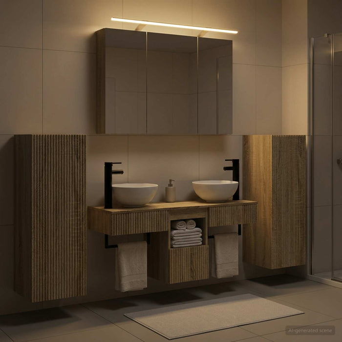 Set de mobilier pentru baie 6 buc. Stejar Sonoma - WALTI WALTI