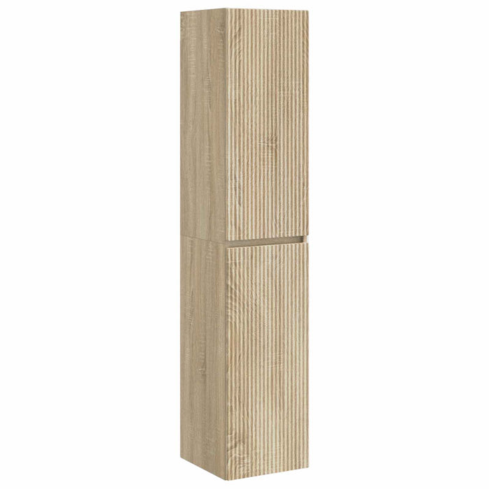 Set de mobilier pentru baie 6 pcs Stejar Sonoma WALTI