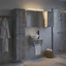 Set de mobilier pentru baie 5 buc. Gri Beton - WALTI WALTI