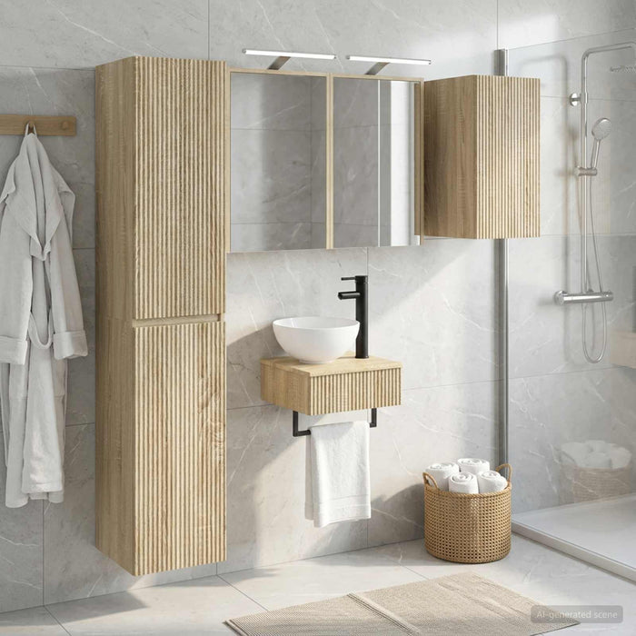 Set de mobilier pentru baie 5 buc. Stejar Sonoma WALTI