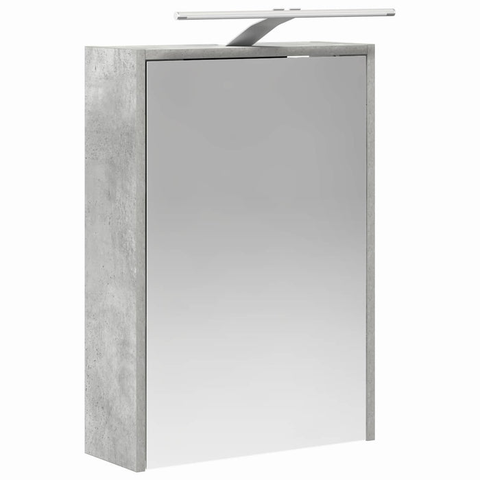 Set de mobilier pentru baie 5 pcs Gri Beton WALTI