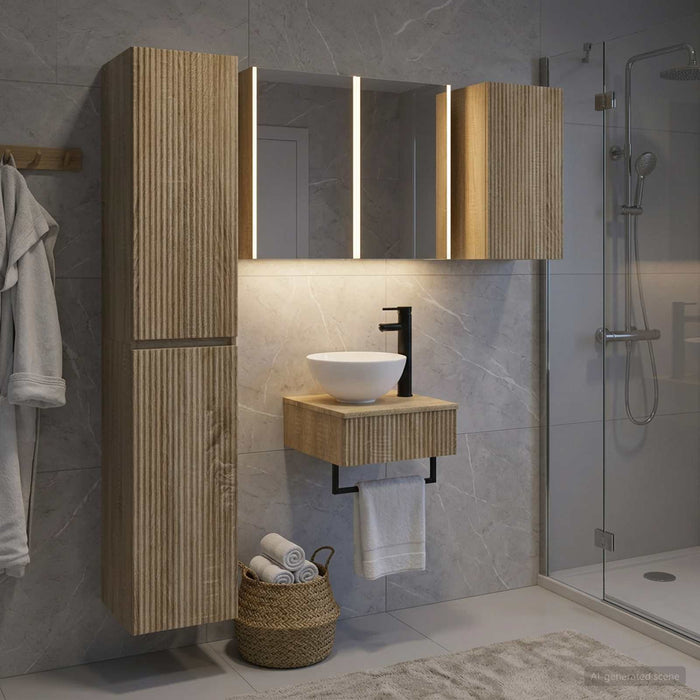 Set de mobilier pentru baie 5 buc. Stejar Sonoma WALTI