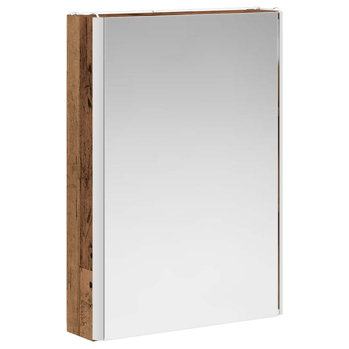 Set de mobilier pentru baie 5 pcs Lemn vechi WALTI