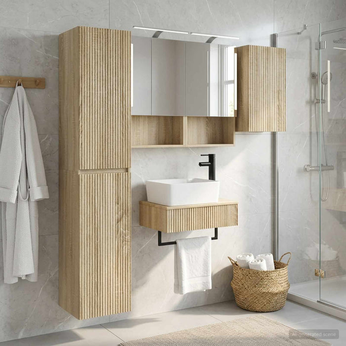 Set de mobilier pentru baie 5 buc. Stejar Sonoma WALTI