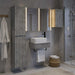Set de mobilier pentru baie 5 buc. Gri Beton - WALTI WALTI