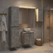 Set dulap baie 5 buc. Gri Beton Lemn prelucrat - WALTI WALTI
