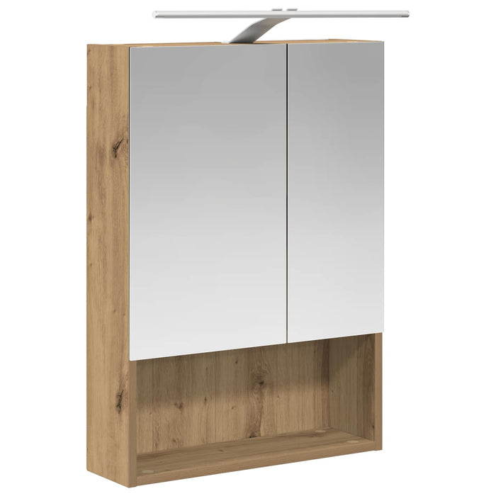 Set dulap baie 5 pcs Stejar Artizanal 50 x 14,5 x 70 cm WALTI