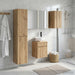 Set dulap baie 5 buc. Stejar Artizanal Lemn prelucrat - WALTI WALTI