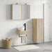 Set dulap baie 4 buc. Stejar Sonoma Lemn prelucrat - WALTI WALTI