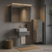 Set dulap baie 4 buc. Gri Beton Lemn prelucrat - WALTI WALTI
