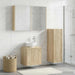 Set de mobilier pentru baie 4 buc. Stejar Sonoma - WALTI WALTI