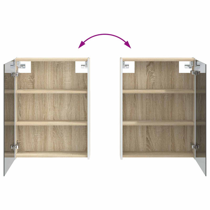Set de mobilier pentru baie 4 pcs Stejar Sonoma WALTI