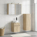 Set de mobilier pentru baie 4 buc. Stejar Sonoma - WALTI WALTI