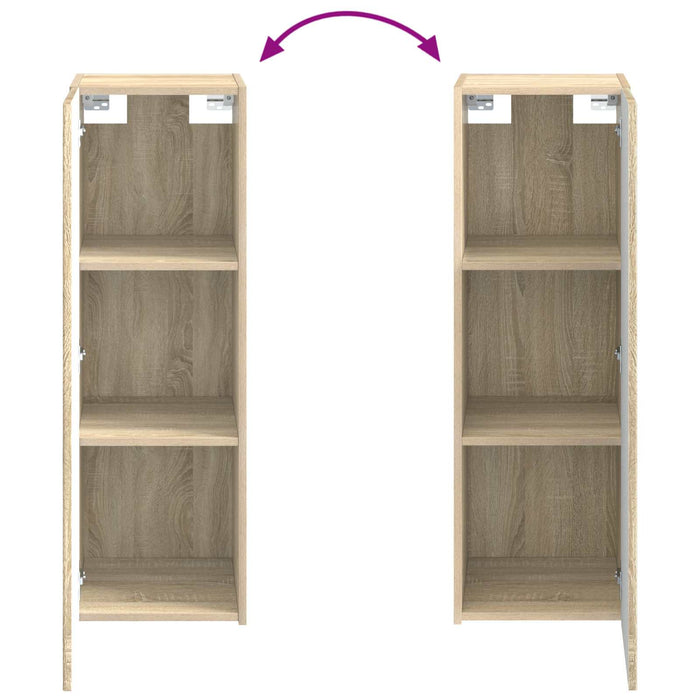 Set de mobilier pentru baie 4 pcs Stejar Sonoma WALTI
