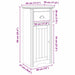 Dulap de Baie BODO Maro miere 44 x 30 x 90 cm Lemn compozit - WALTI WALTI