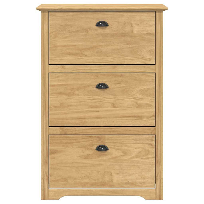 Raft pentru încălțăminte BODO Maro miere 80 x 35 x 118 cm - WALTI WALTI