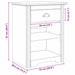 Dulap de noapte BODO Maro miere 53 x 38,5 x 67 cm Lemn compozit - WALTI WALTI
