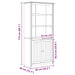 Bibliotecă BODO Maro miere 82 x 40 x 173 cm Lemn compozit - WALTI WALTI
