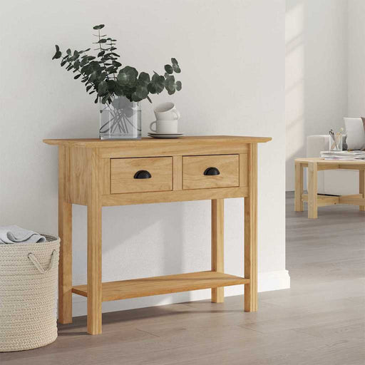Masă de consolă BODO Maro miere 91 x 34.7 x 74 cm Lemn compozit - WALTI WALTI