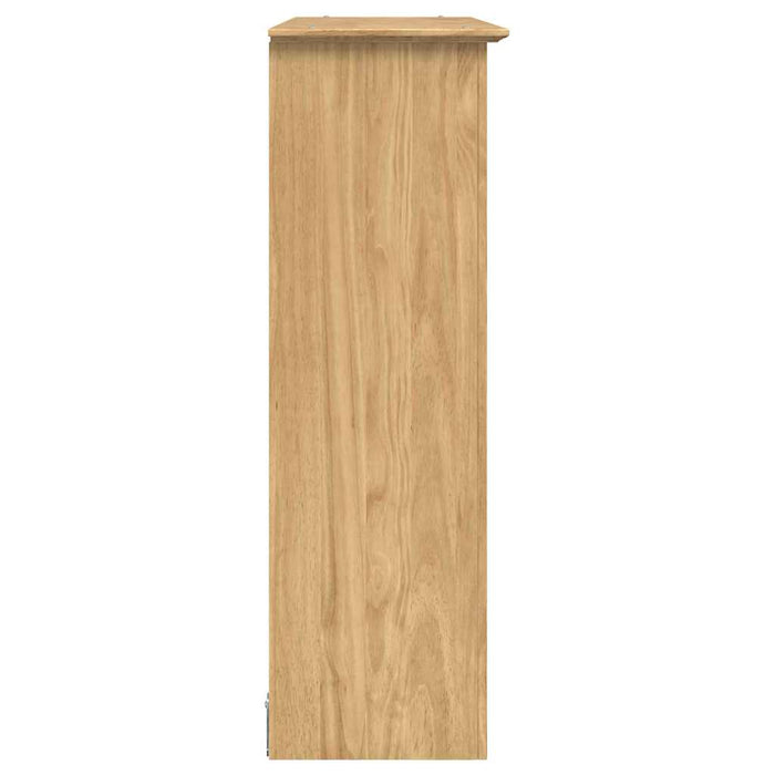 Dulap cu uși din sticlă BODO Maro miere 115,5 x 38,5 x 117,7 cm - WALTI WALTI