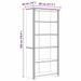 Bibliotecă BODO Maro miere 82 x 40 x 173 cm Lemn compozit - WALTI WALTI