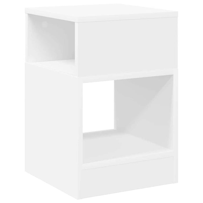 Masă laterală Alb 30,5 x 30 x 45 cm Lemn compozit - WALTI WALTI
