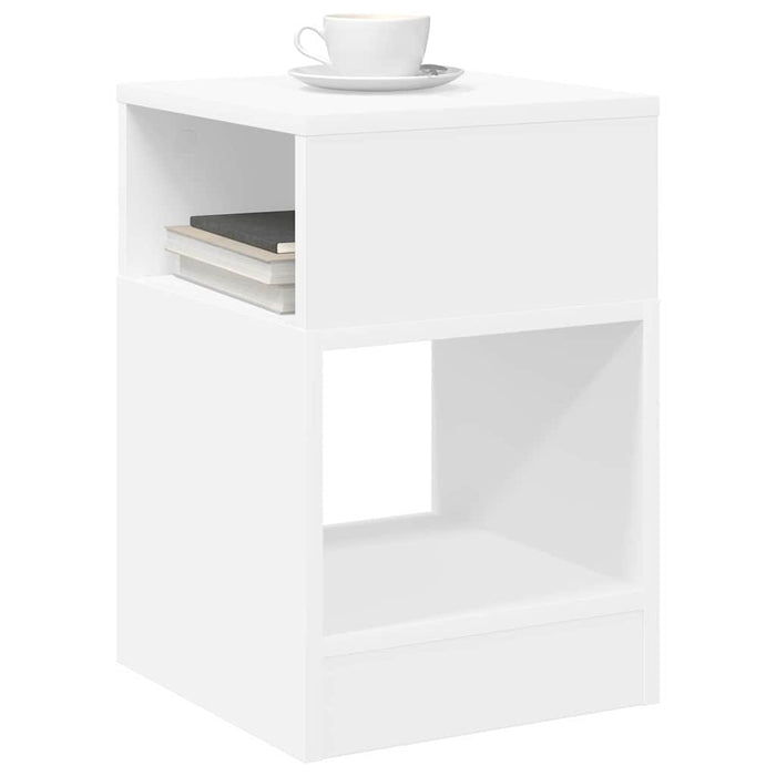 Masă laterală Alb 30,5 x 30 x 45 cm Lemn compozit - WALTI WALTI