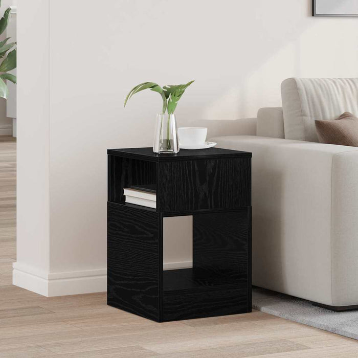 Masă laterală Stejar Negru 30,5 x 30 x 45 cm Lemn compozit - WALTI WALTI