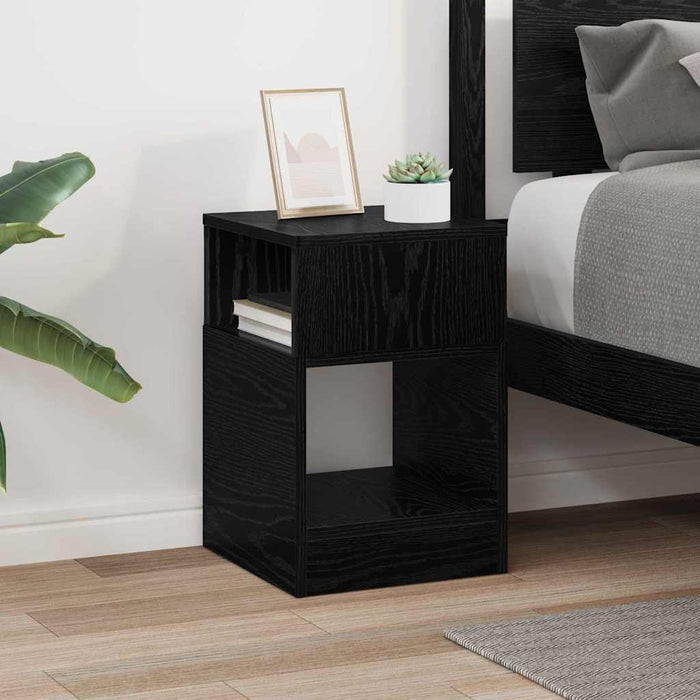 Masă laterală Stejar Negru 30,5 x 30 x 45 cm Lemn compozit - WALTI WALTI