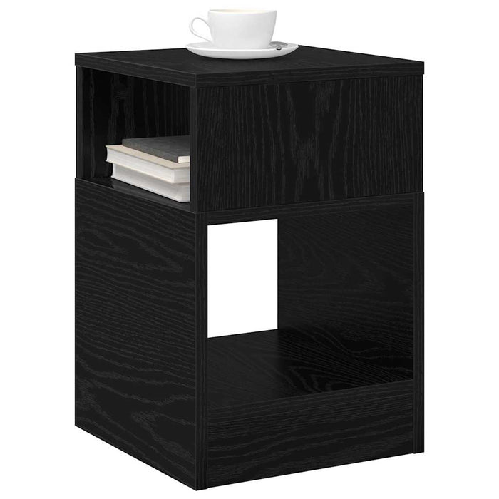 Masă laterală Stejar Negru 30,5 x 30 x 45 cm Lemn compozit - WALTI WALTI