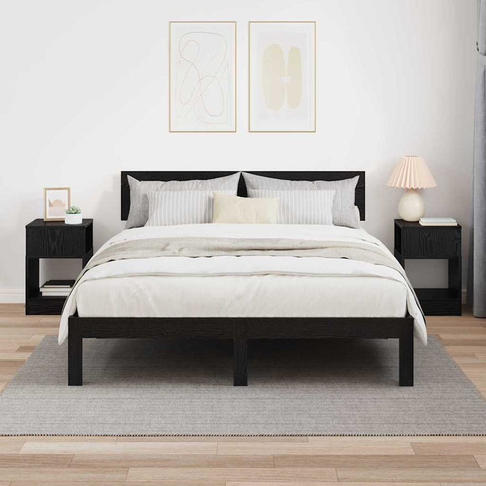 Masă laterală 2 pcs Stejar Negru 30,5 x 30 x 45 cm - WALTI WALTI