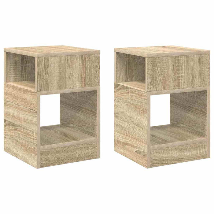 Masă laterală 2 pcs Stejar Sonoma 30,5 x 30 x 45 cm - WALTI WALTI