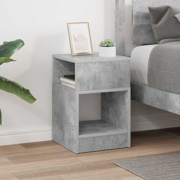 Masă laterală Gri din beton 30,5 x 30 x 45 cm Lemn compozit - WALTI WALTI