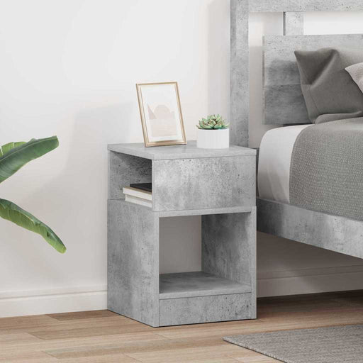 Masă laterală 2 pcs Gri din beton 30,5 x 30 x 45 cm - WALTI WALTI