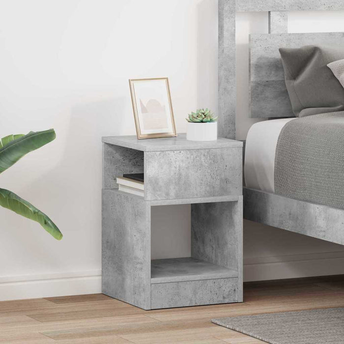 Masă laterală 2 pcs Gri din beton 30,5 x 30 x 45 cm - WALTI WALTI