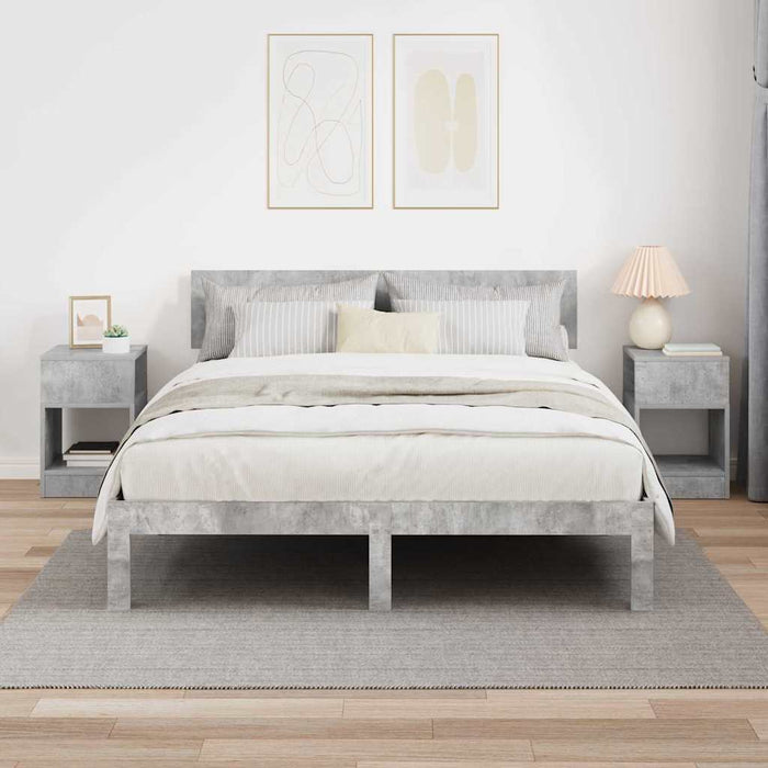 Masă laterală 2 pcs Gri din beton 30,5 x 30 x 45 cm - WALTI WALTI