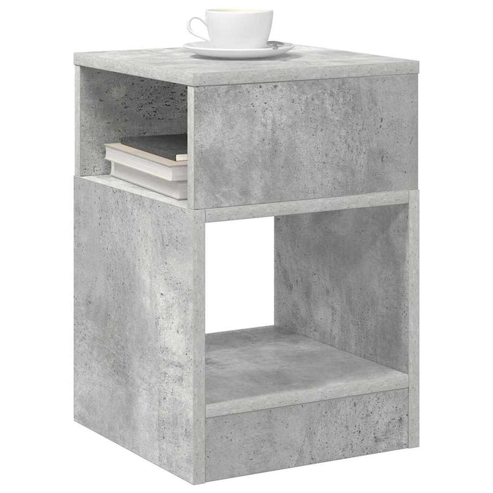 Masă laterală 2 pcs Gri din beton 30,5 x 30 x 45 cm - WALTI WALTI