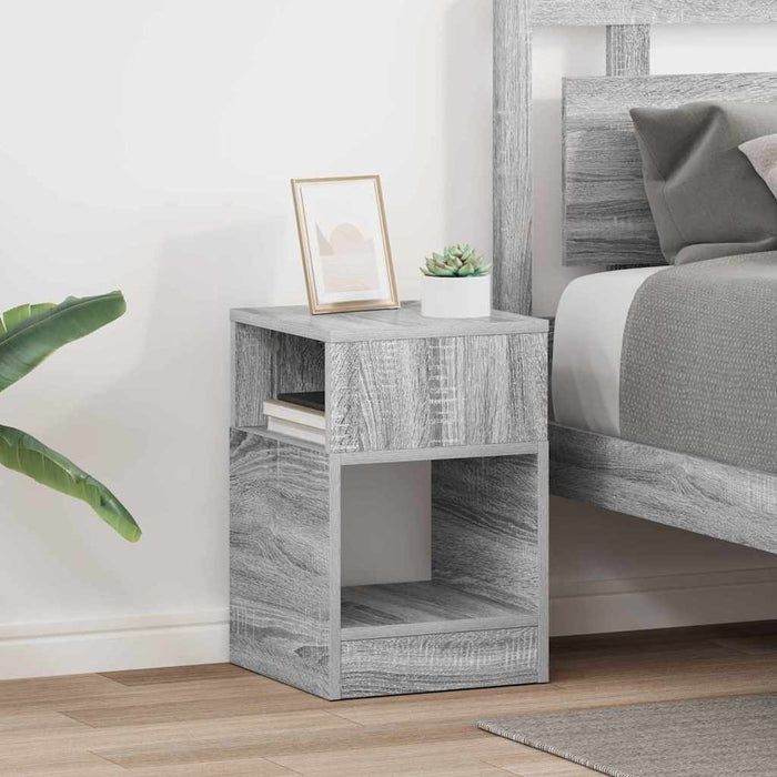 Masă laterală 2 pcs Gri Sonoma 30,5 x 30 x 45 cm Lemn compozit - WALTI WALTI