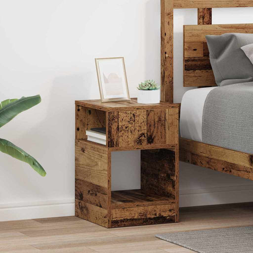 Masă laterală 2 pcs Lemn vechi 30,5 x 30 x 45 cm Lemn compozit - WALTI WALTI